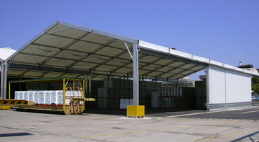 Awning with large openings